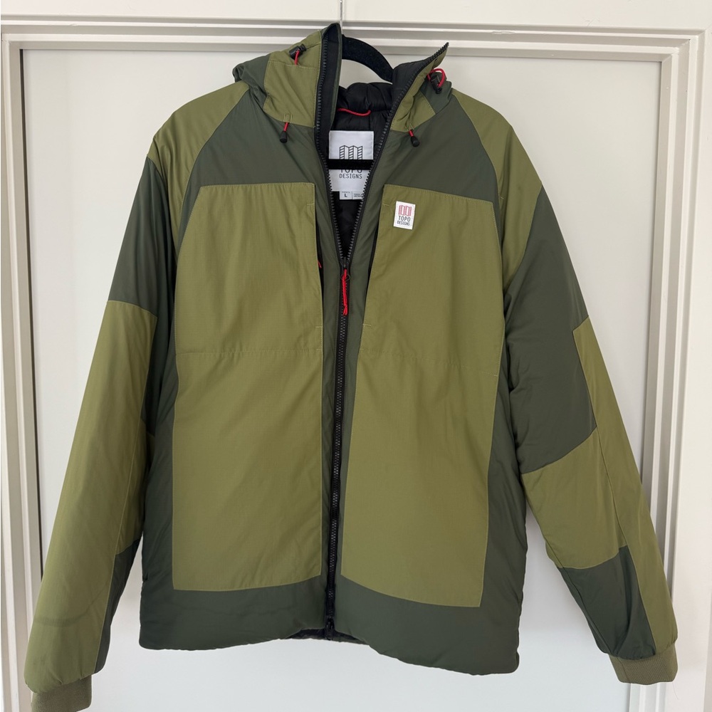 Topo Designs Olive Hooded Winter Jacket